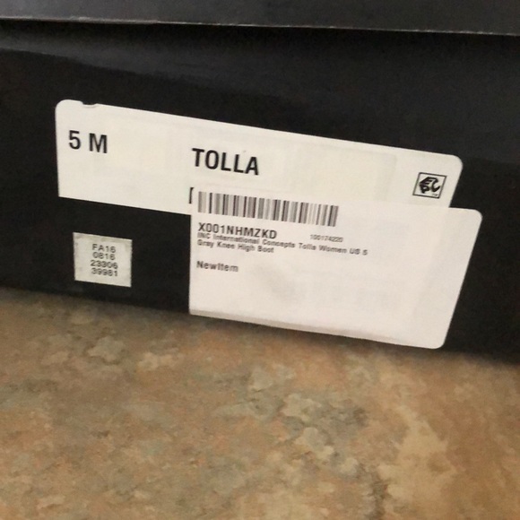 NIB grayish brown fringe knee boots - Picture 4 of 4